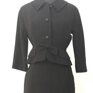 Vintage 1950s black women’s 2 piece suit.
